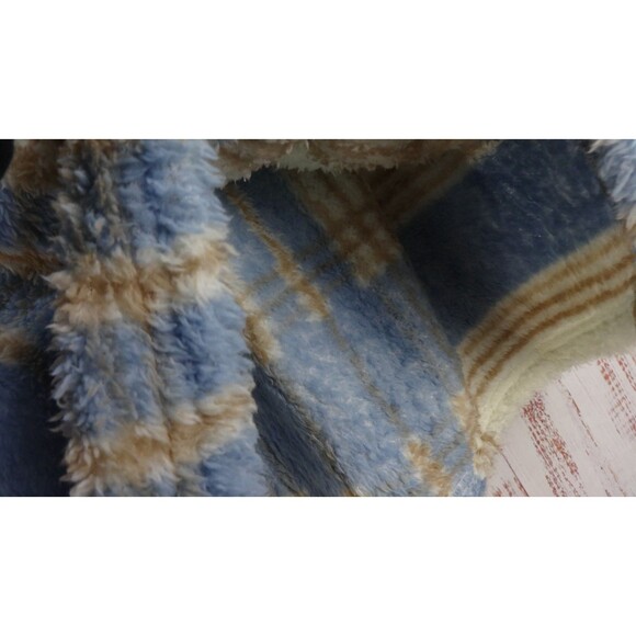 CALI 1850 Skirt Women Medium Plaid Fur Mini School Girl Preppy Academia - Picture 6 of 7